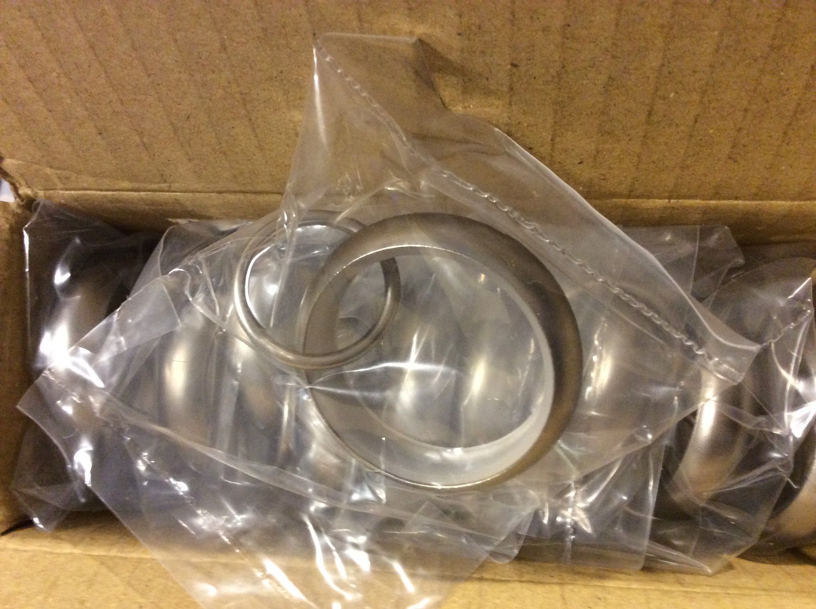 Pottery Barn Kids 10 Quiet Glide Curtain Rings Nickel New Brushed
