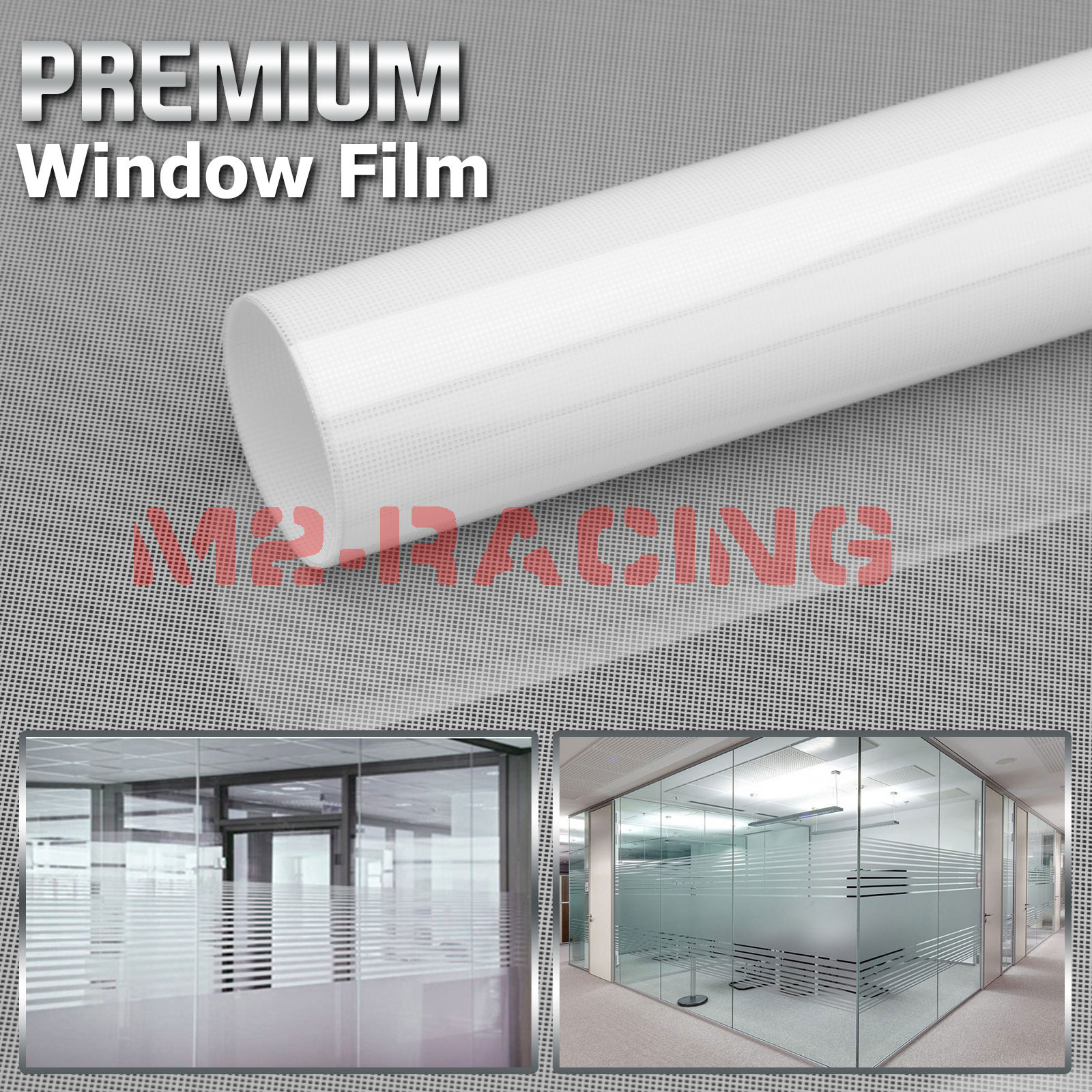 Net Style Glass Film Static Cling Office Window Patterned Decoration Privacy #38