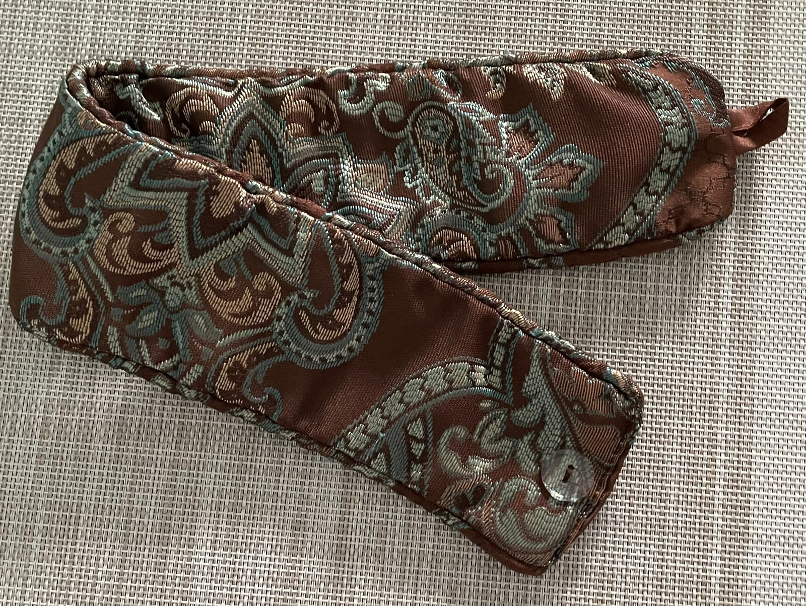 Better Homes and Gardens Paisley Pavilion Curtain TIE BACK ONLY! Brown-Teal-Tan