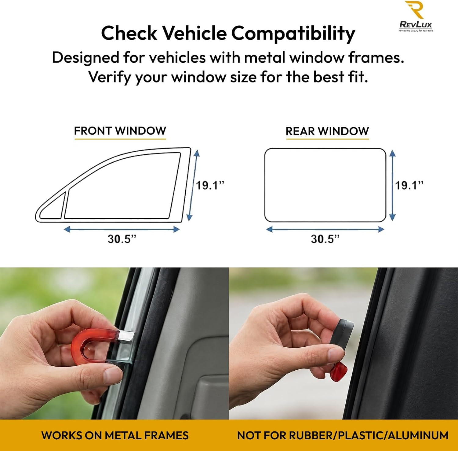 Magnetic Car Window Shades for Side Windows – 4 PCS 100% Blackout Car Privacy Cu