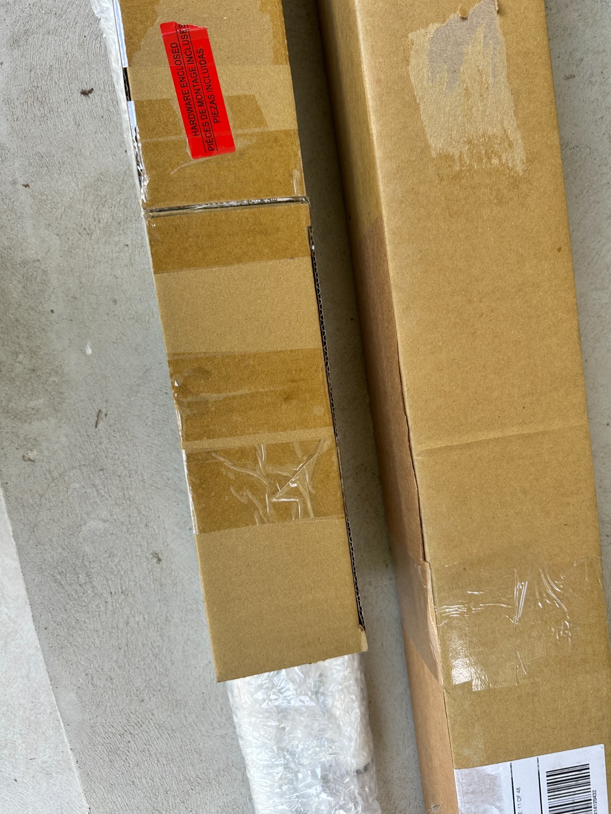 Pottery Barn Standard Curtain Rod & Wall Bracket 108-144″ ~ 1.25″d White NEW