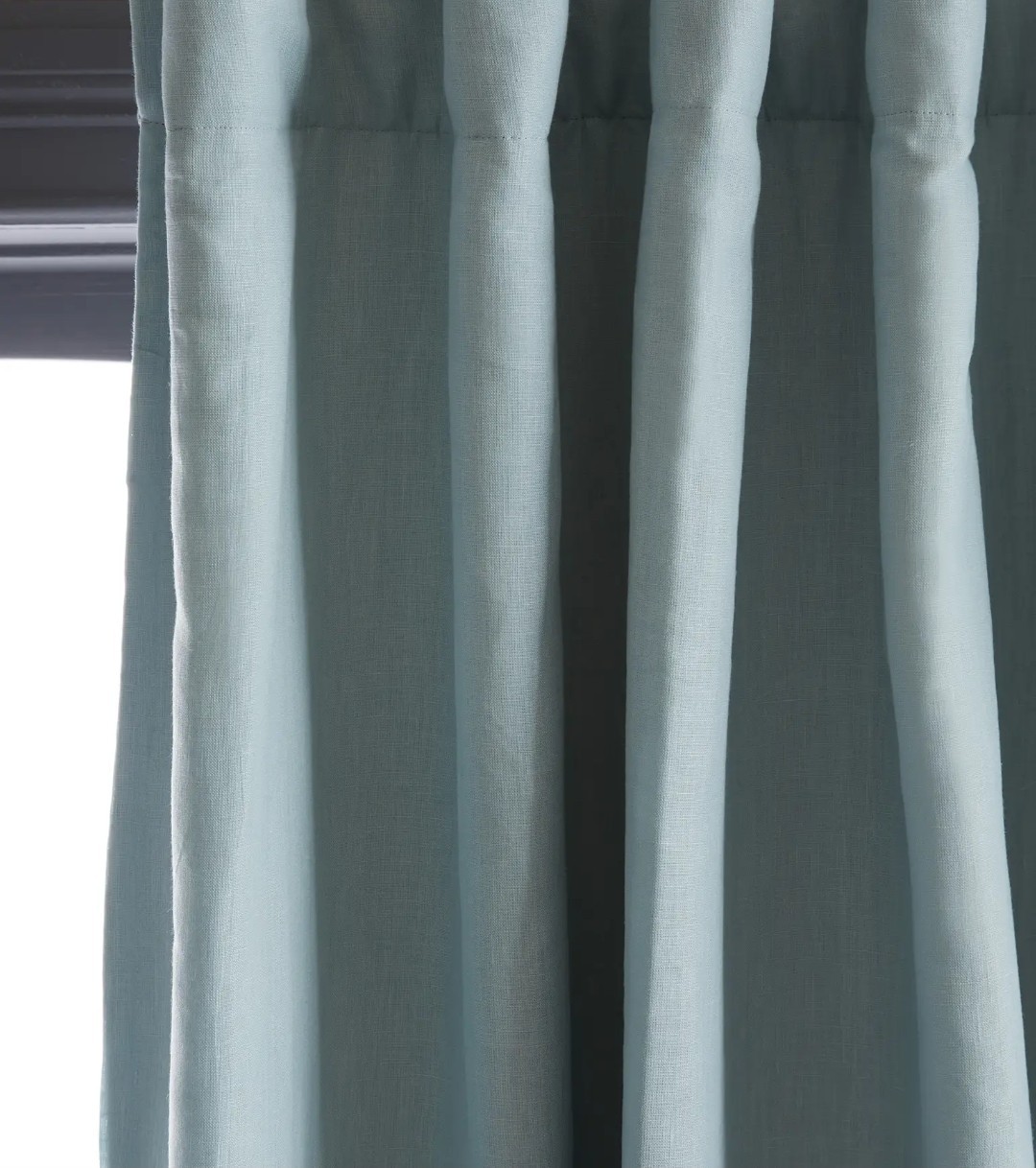 NWOT Quince 48″ x 84″ Linen Curtain Panels ROOM DARKENING Lined Set 2 Light Blue