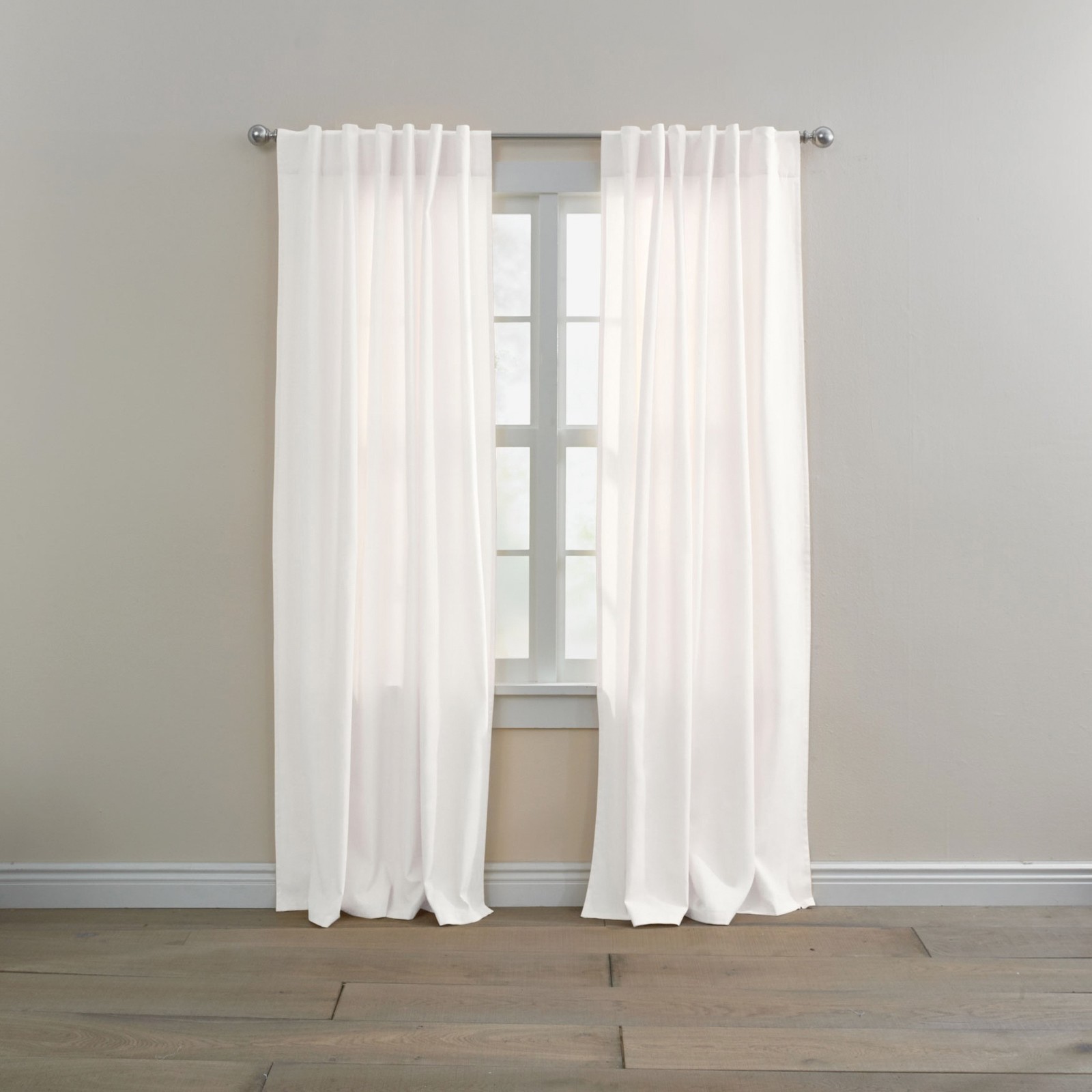 BrylaneHome Poly Cotton Canvas Back-Tab Panel