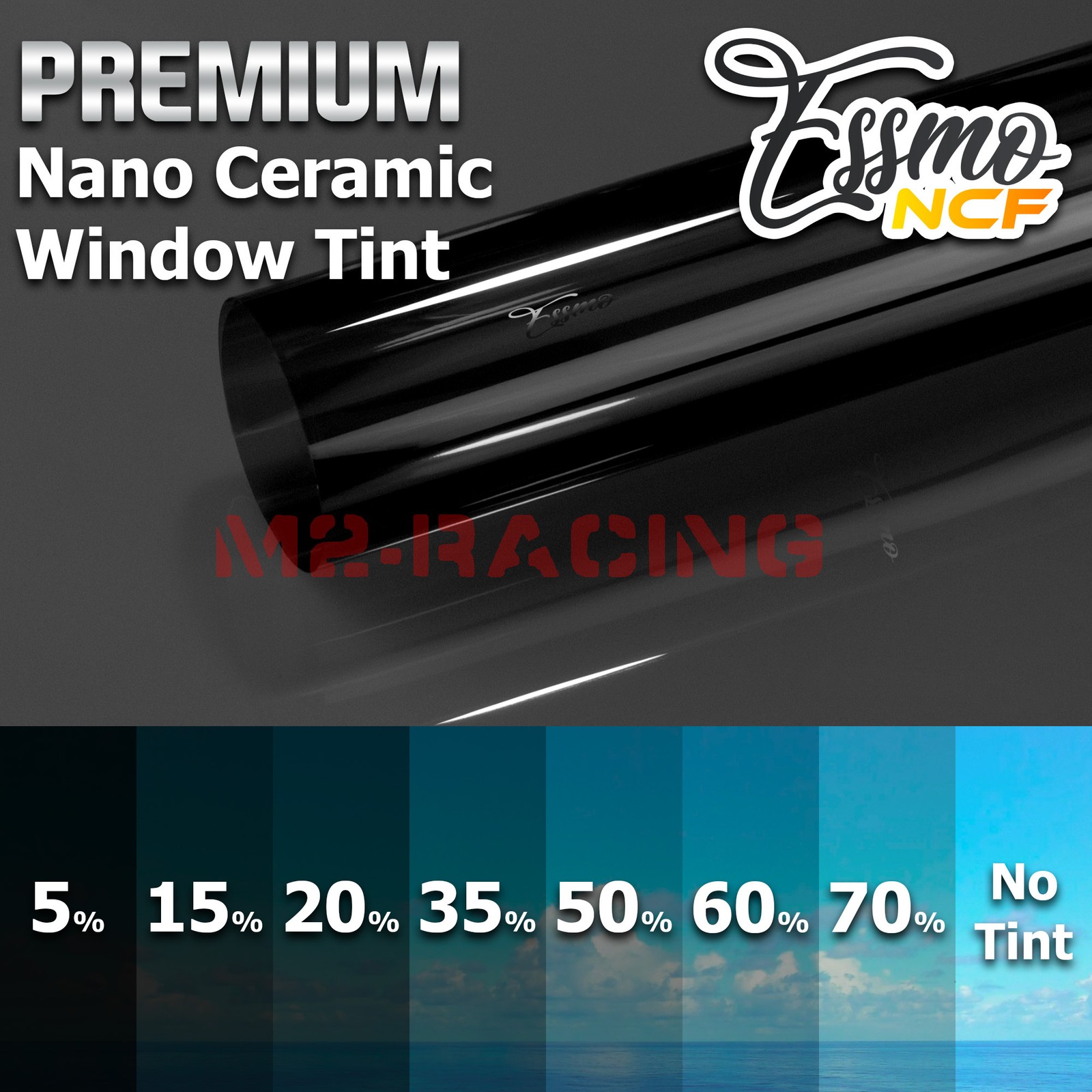ESSMO Nano Ceramic Window Tint Film 15% VLT Car Home UV Heat Protection NCF15