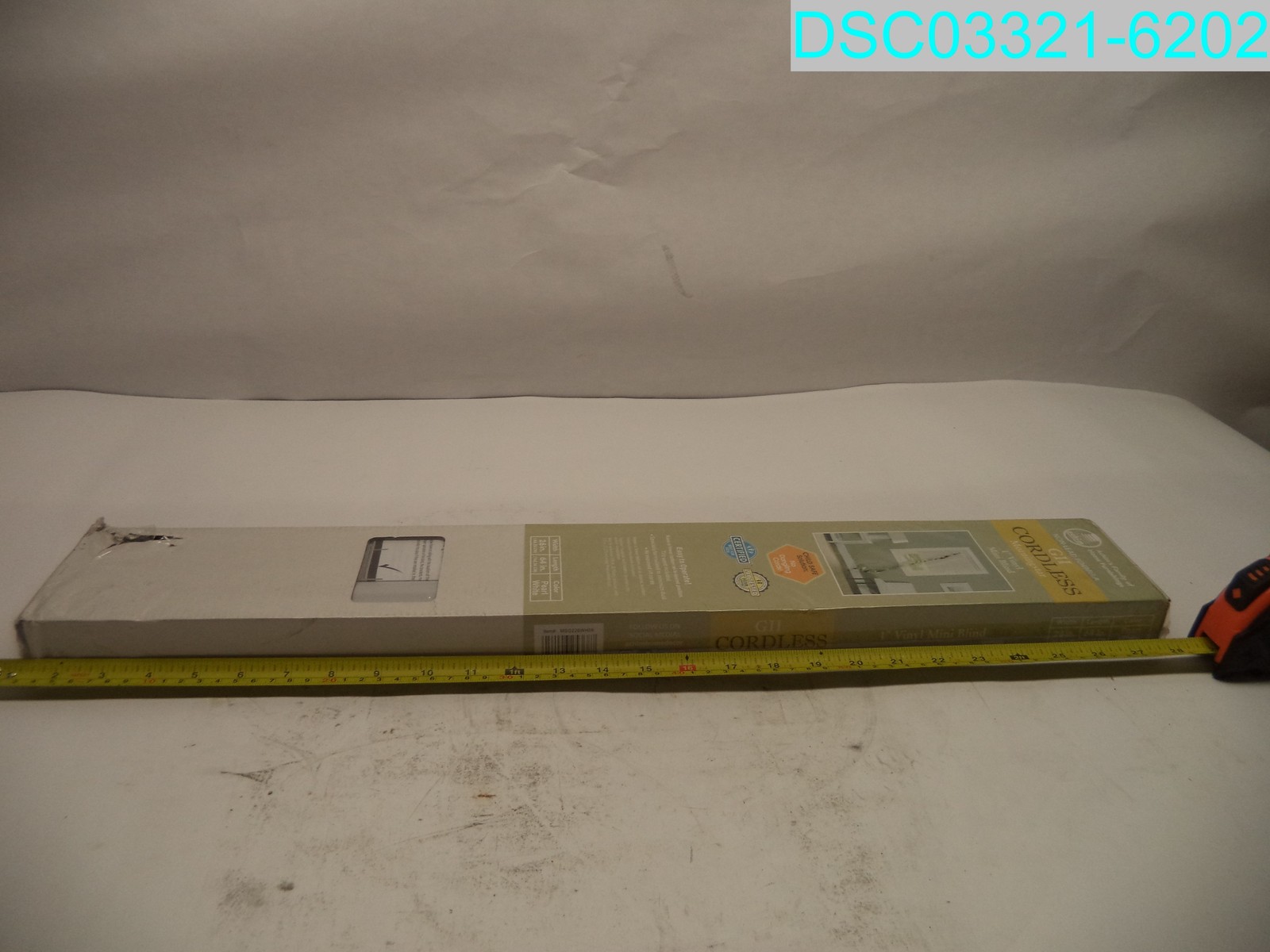 MSG226WH06 GH Cordless Light Filtering Mini Blind 26″ X 64″ 054006253687