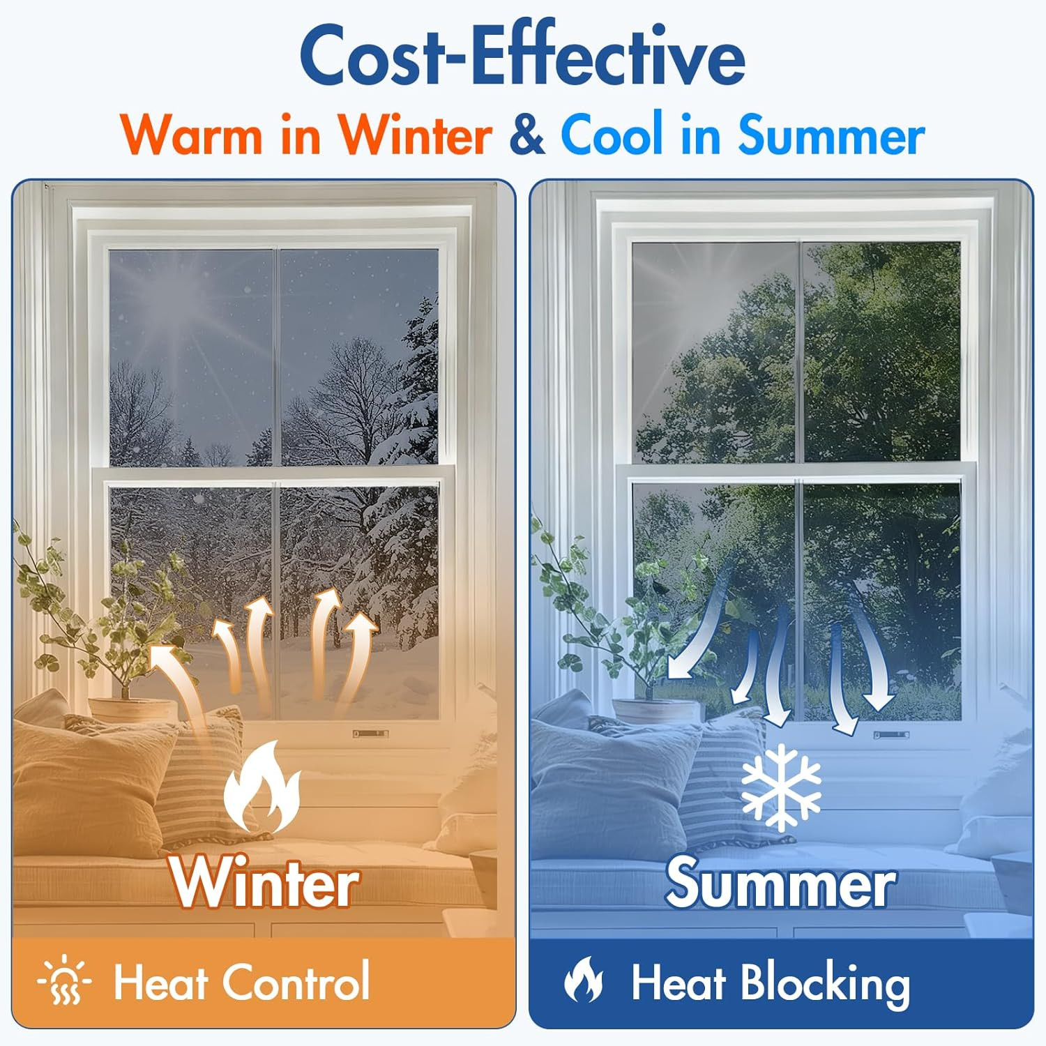 One Way Privacy Window Film with 3 Tools, Reflective Window Tint