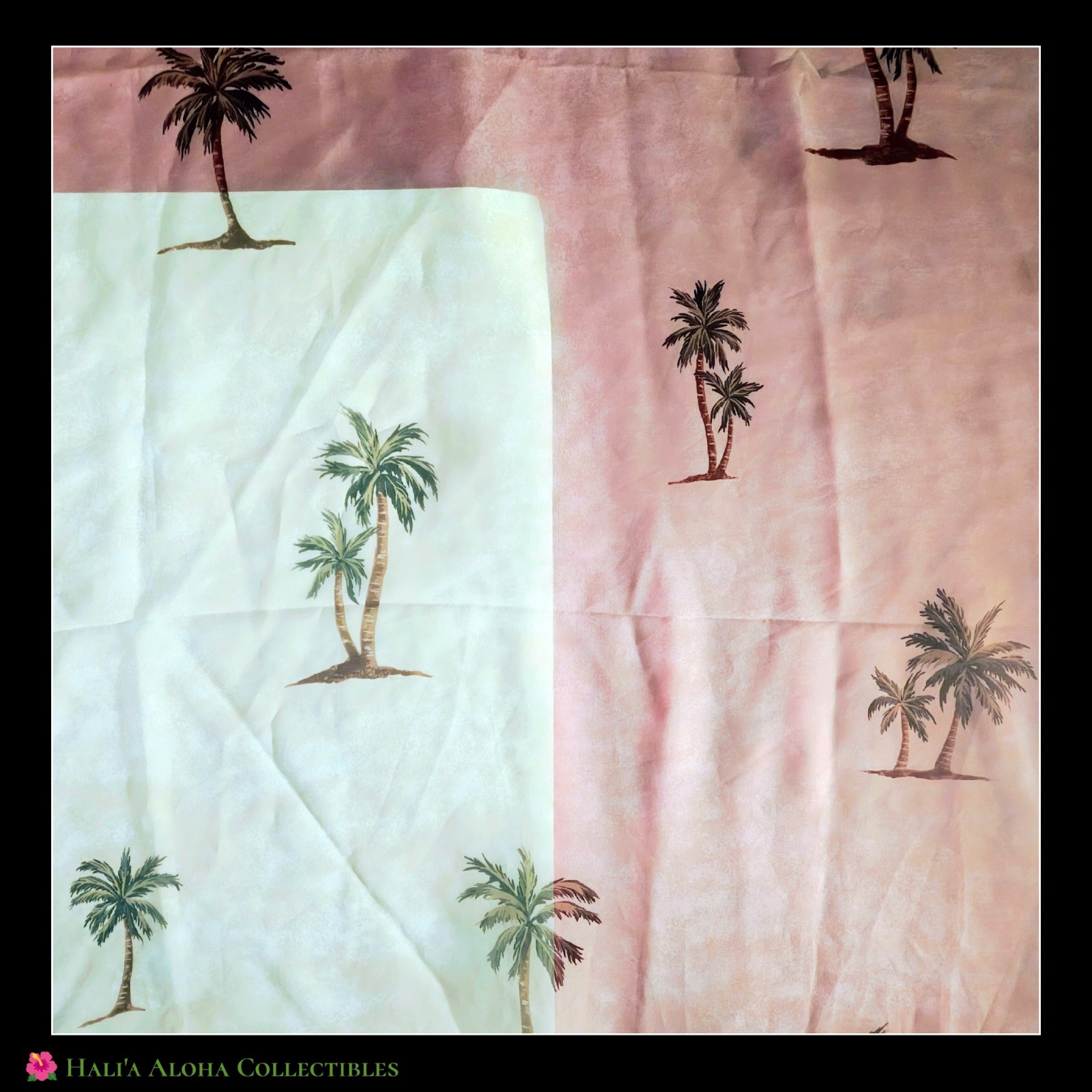 Elegant Palm Tree Scarf Valance Topper Window Curtain Voile Sheer 216″L x 60½”W