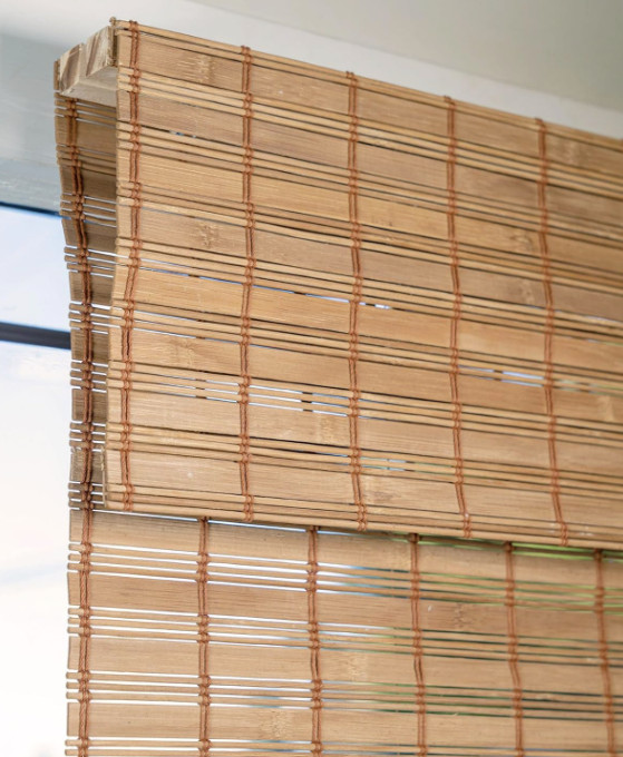Chicology Bamboo Roman Shades – Squirrel Brown, 23″ W X 48″ H