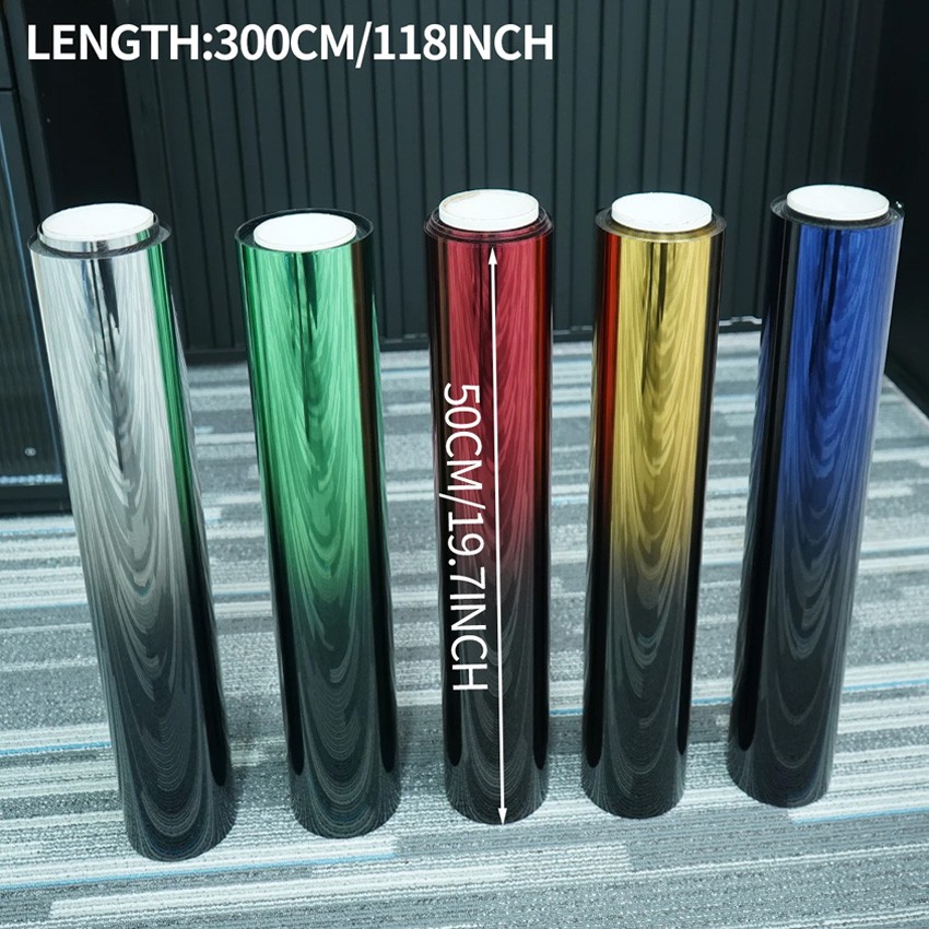 Car Insulation Window Film Gradient Decorative Sticker Films Protector 50CM X 3M