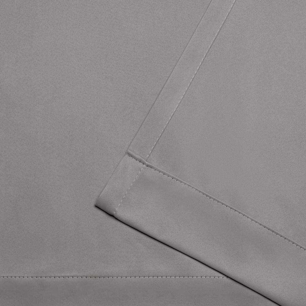 Exclusive Home Sateen Twill Woven Room Darkening Blackout Pinch Pleat/Hidden