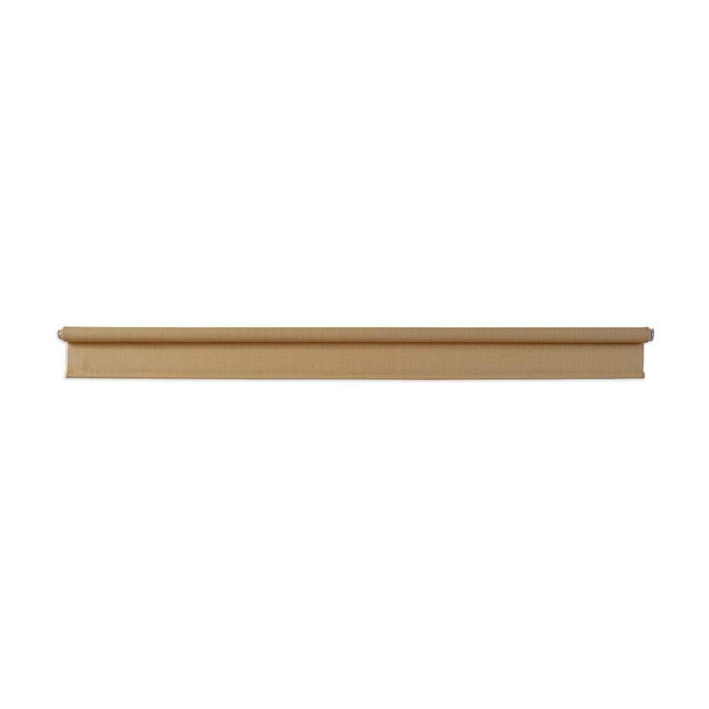 Outdoor Patio Porch Deck Roller Blind Sun Shade Roll Up Brown 96″ W x 72″ L NEW