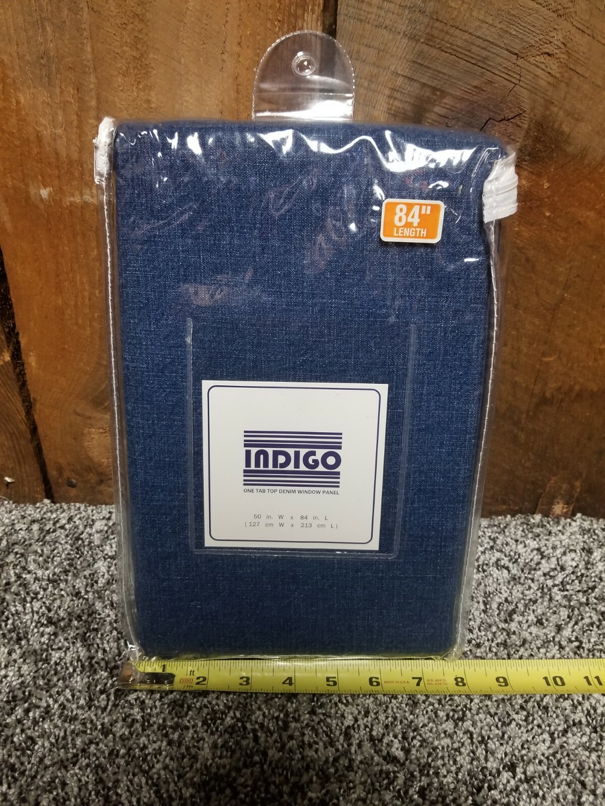 Indigo – Blue Denium Window One Panel (84 Inch x 50) Thick Drape