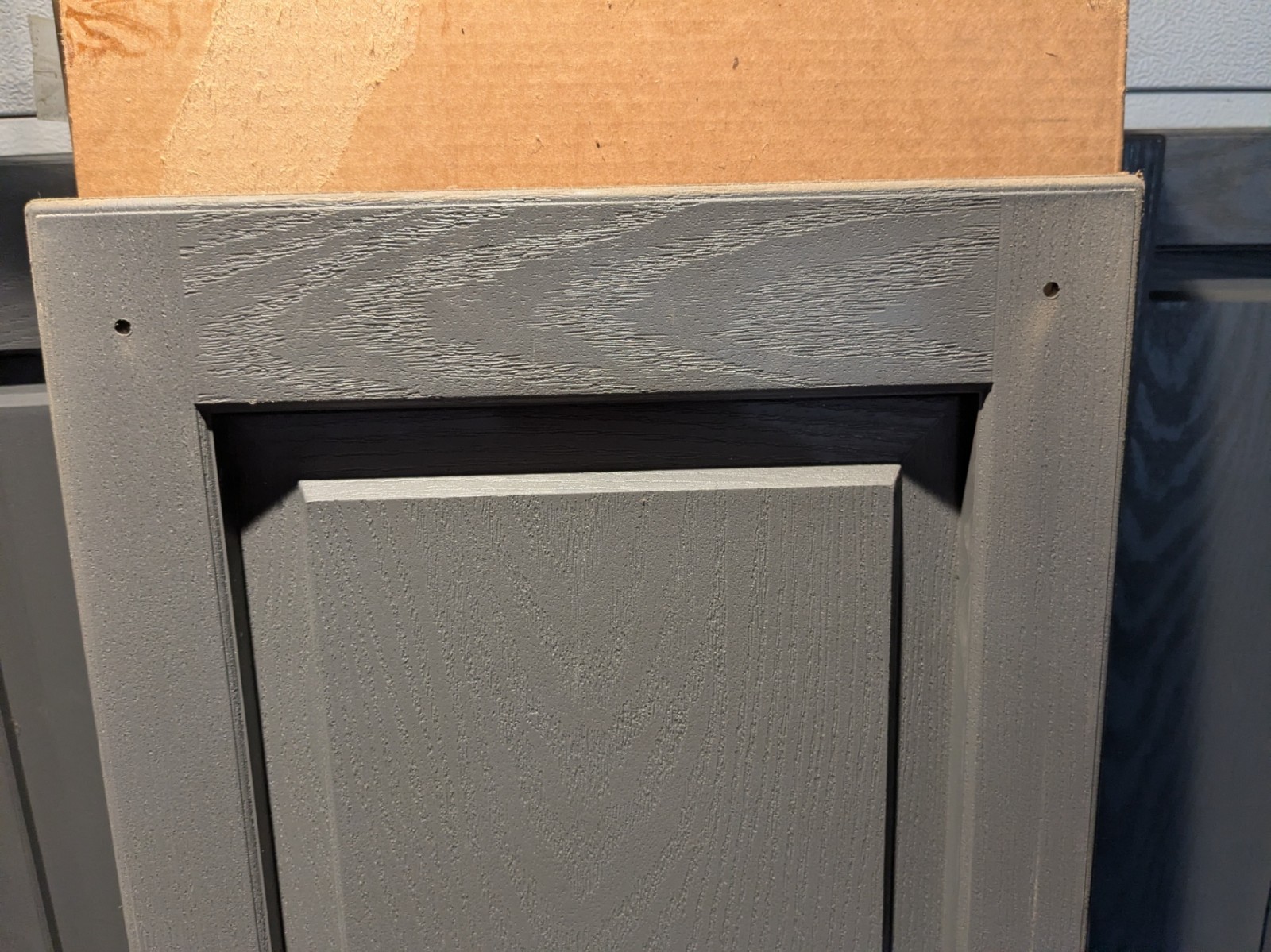 Lot – Shutters (15) Gray Polypropylene 14″W x 75″H & 63”H USA Made Open Box