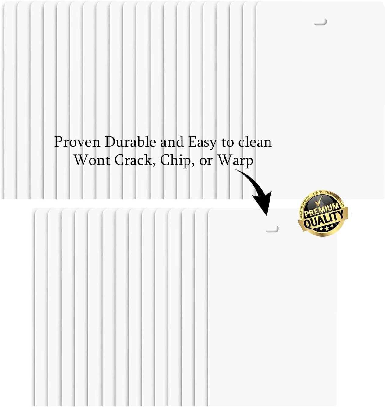 Vertical Blinds Replacement Slats Heavy Duty PVC Smooth Curved (White) You Pick