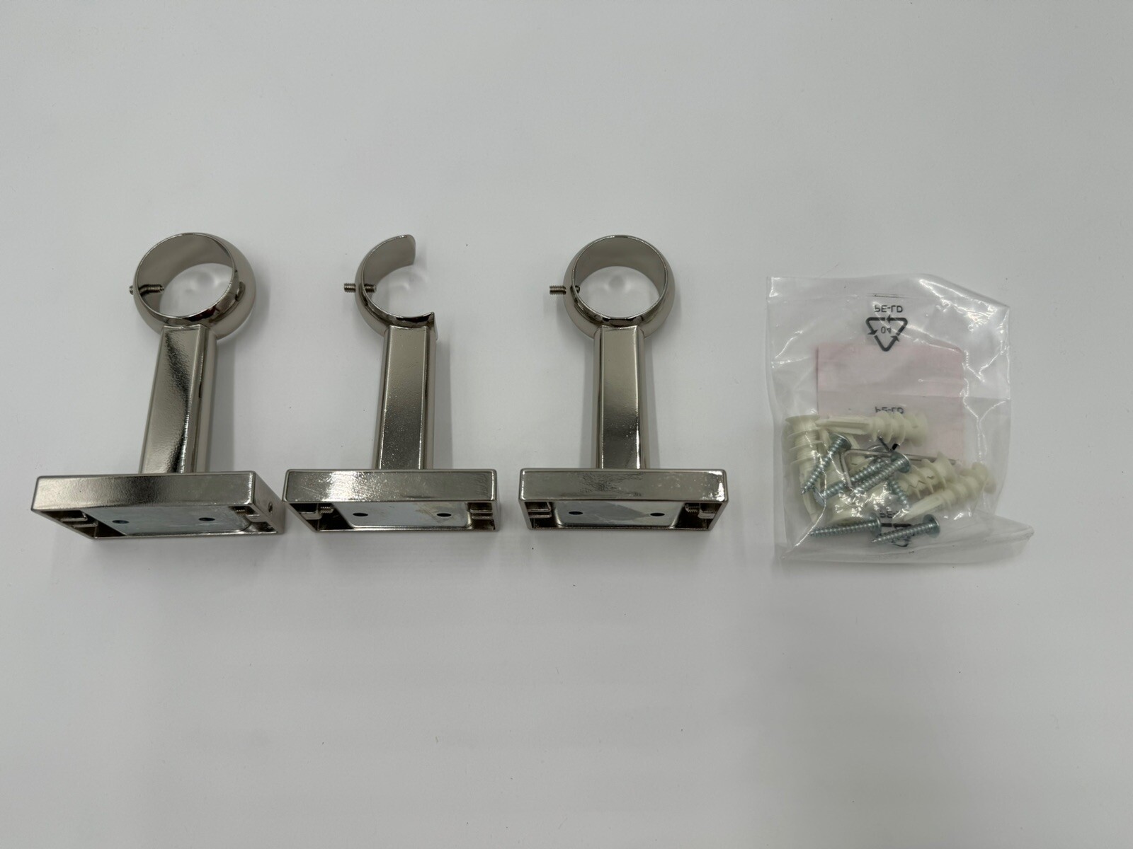 Williams Sonoma Curtain Bracket Assembly Hardware Kit Simple Barral Nickel