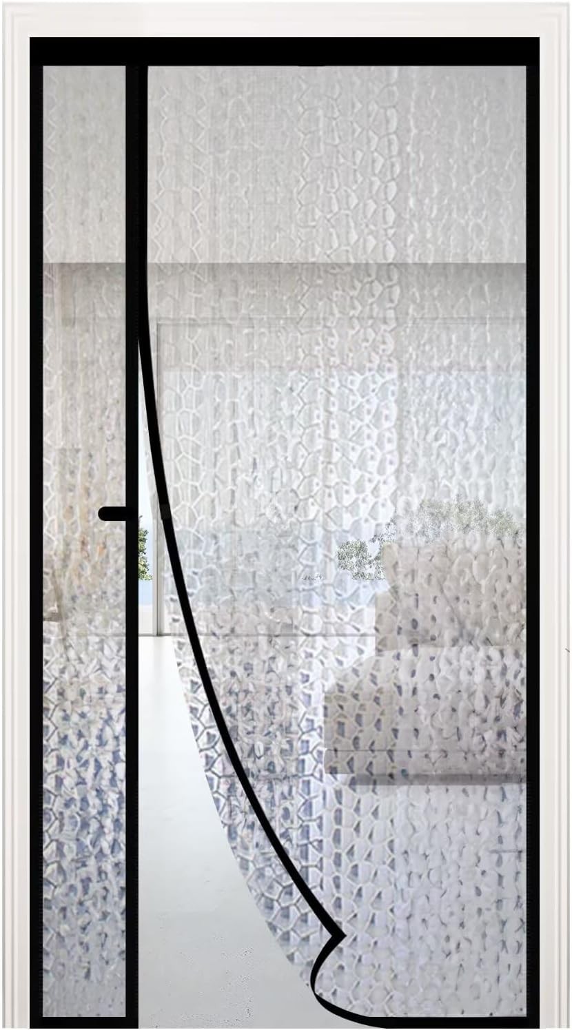 Magnetic Thermal Insulated Door Curtain,Waterproof EVA Door Cover,Left Right