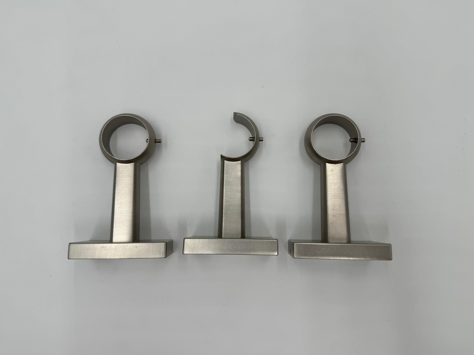 Williams Sonoma Curtain Bracket Assembly Hardware Kit Simple Barral Pewter
