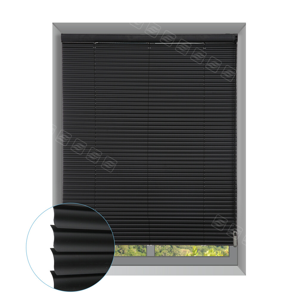 Changshade Custom CUT Blind Window Blinds 1” Vinyl Corded Mini Horizontal Blinds
