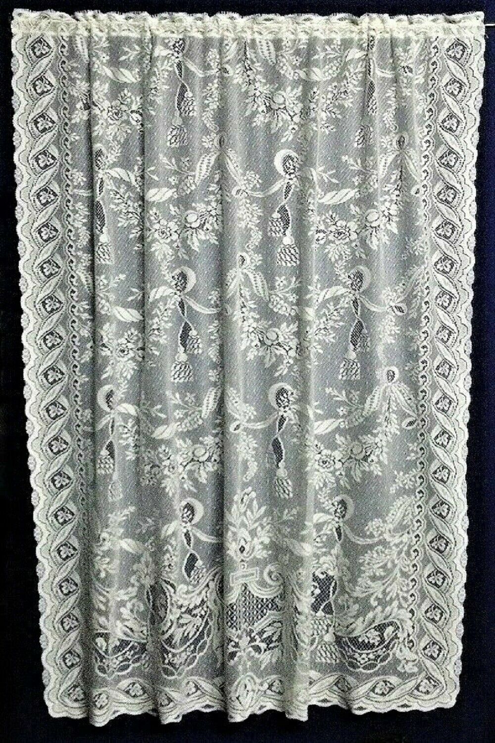LaSalle Cotton Blend White Lace Panel 60″ x 84″ Livingroom Bedroom Dining Room