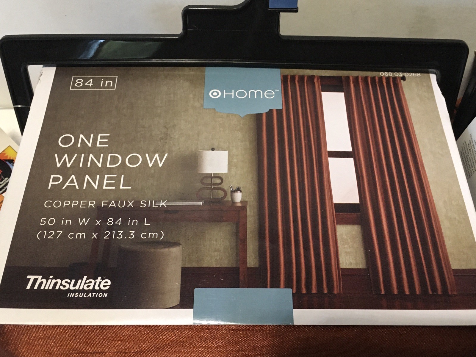 Target Home Copper Faux Silk Thinsulate Window Panel 50″ x 84″ Set of 2 New