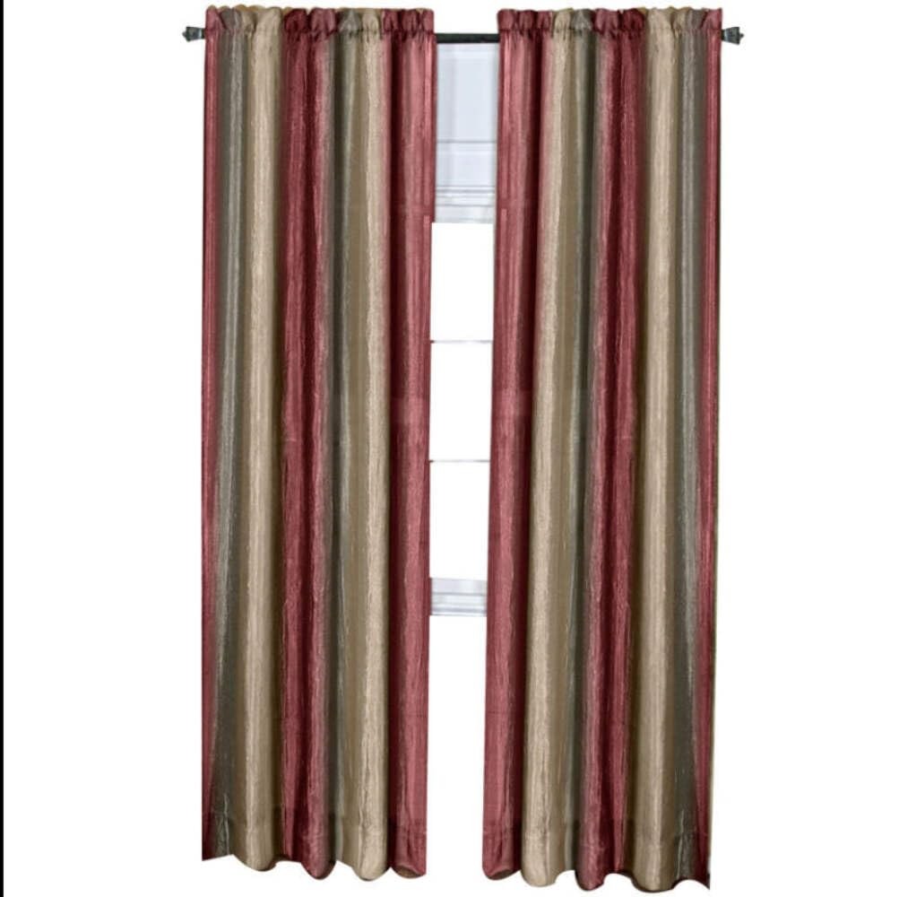 Ombre Panel Light Filtering Semi-Sheer Window Curtain – 84 Inch Length, 50 In…
