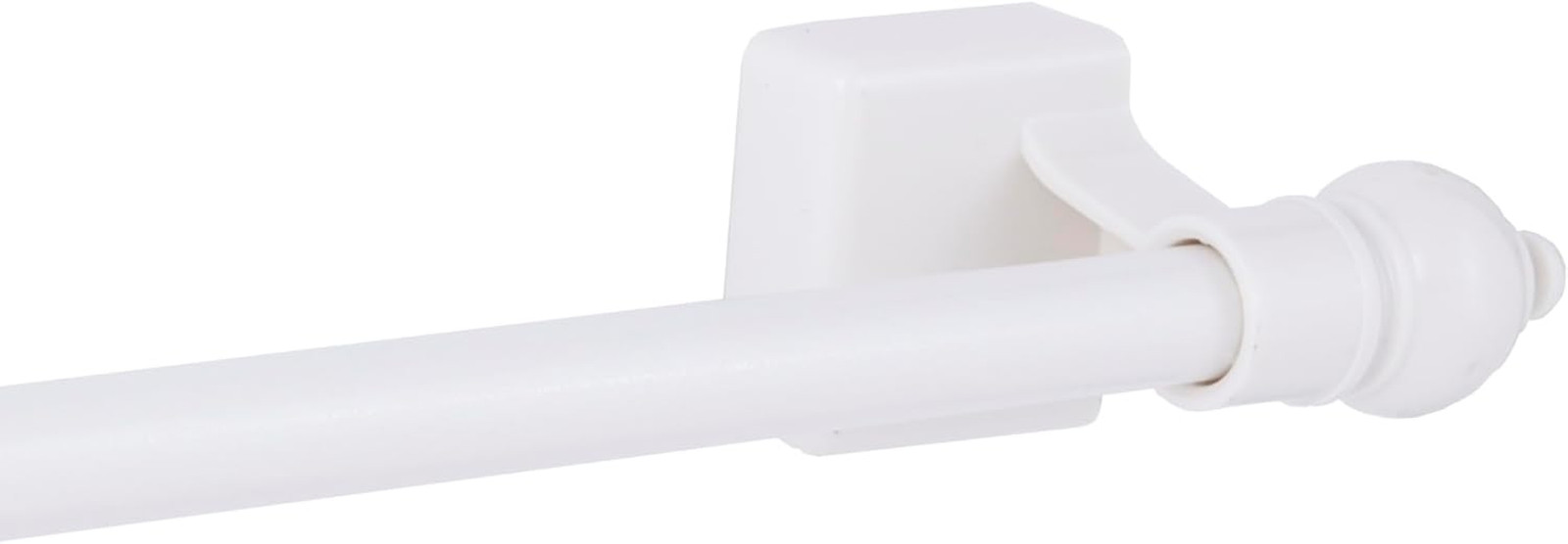 7/16″ Multi-Use Adjustable Petite Cafe Magnetic Rod, 16-28″, White