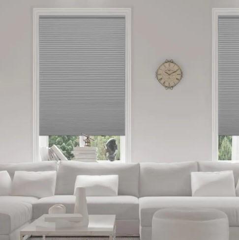 Pewter Cordless Blackout Cellular Shade Indoor Honeycomb Blind 35″W x 72″L