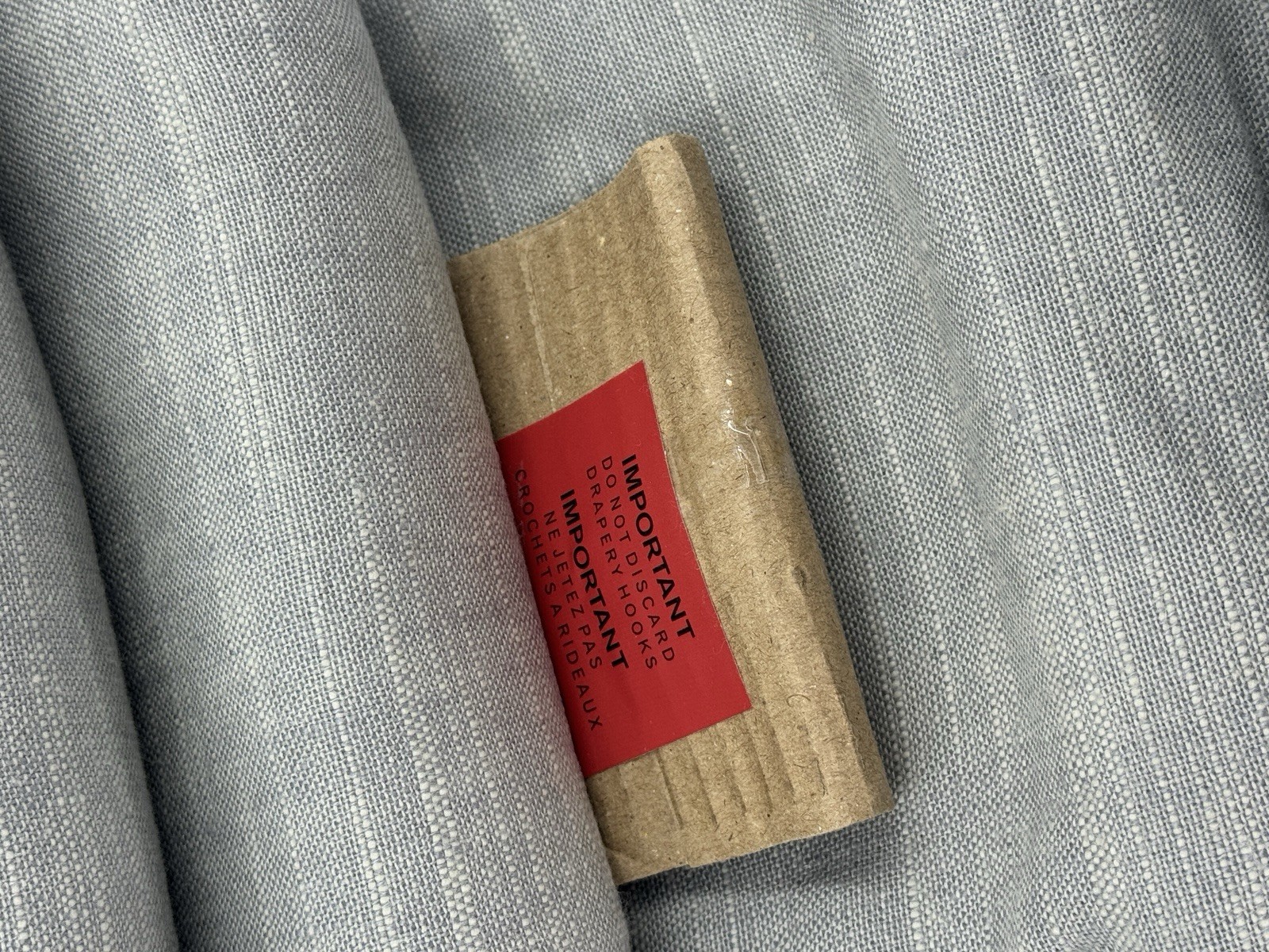 NWT Pottery Barn PINCH PLEAT Emery Linen Curtain 50×108, Blackout Mineral Blue