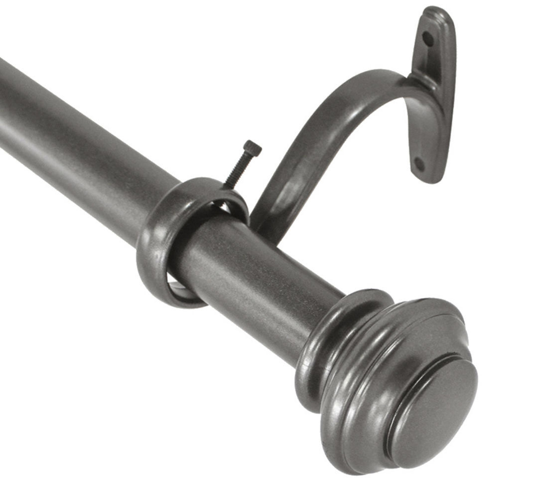Calvin 1″ Adjustable Curtain Rod – Two Sizes, Four Colors