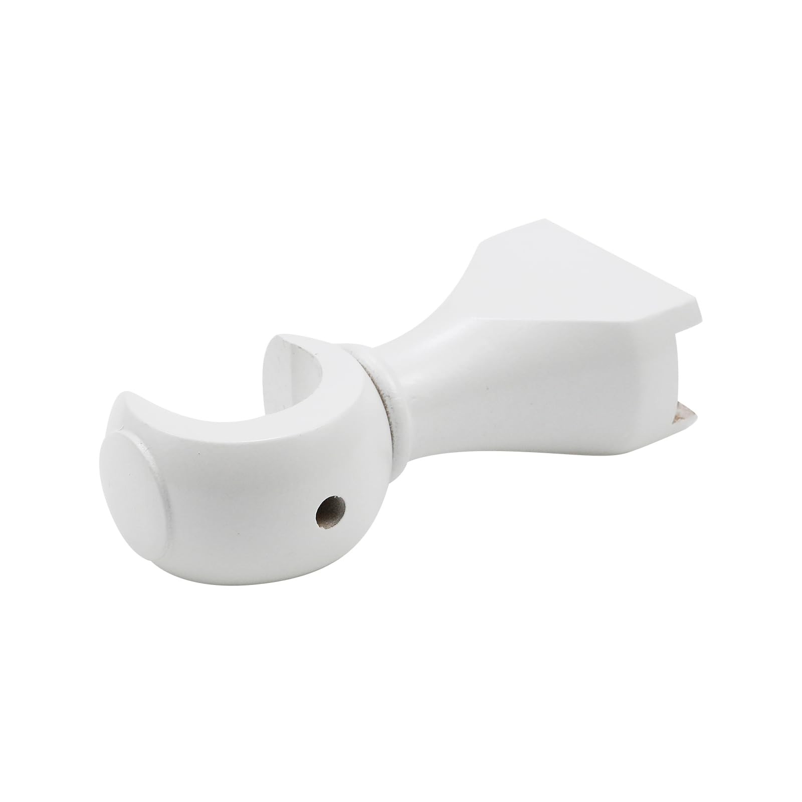KUMGROT 2 Pack Wooden Curtain Rod Brackets 35mm/1.37in Diameter 3.5 cm, White