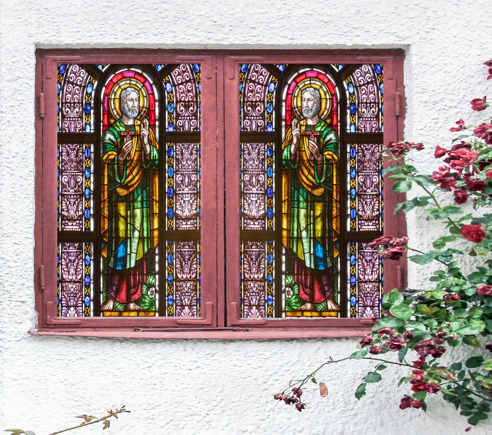 3D Pattern 315NAO Window Film Print Sticker Cling Stained Glass UV Block Fay