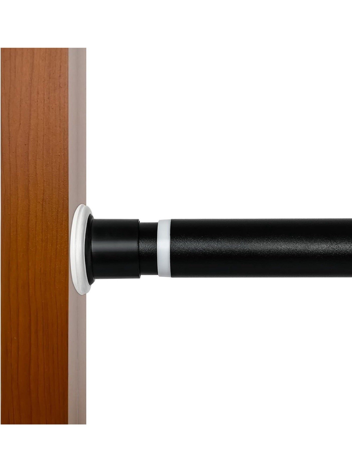 Tension Curtain Rod 43 to 83 Inches (3.6 to 7 ft), 1.26″ Diameter Spring Adjusta