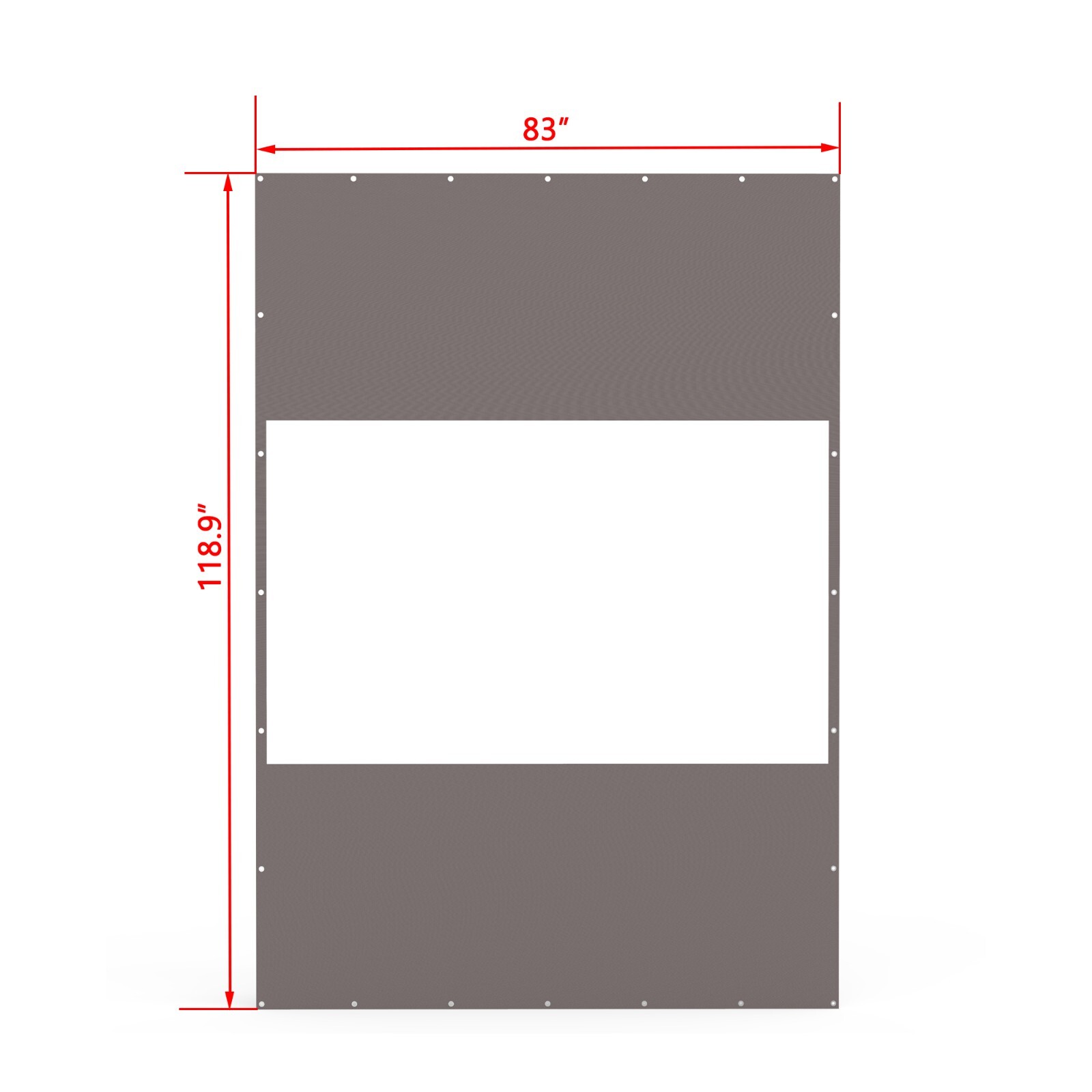 Domi 7x10FT Translucent Plastic Pravicy Curtains w/Eyelets,Elastic ropes,Gray
