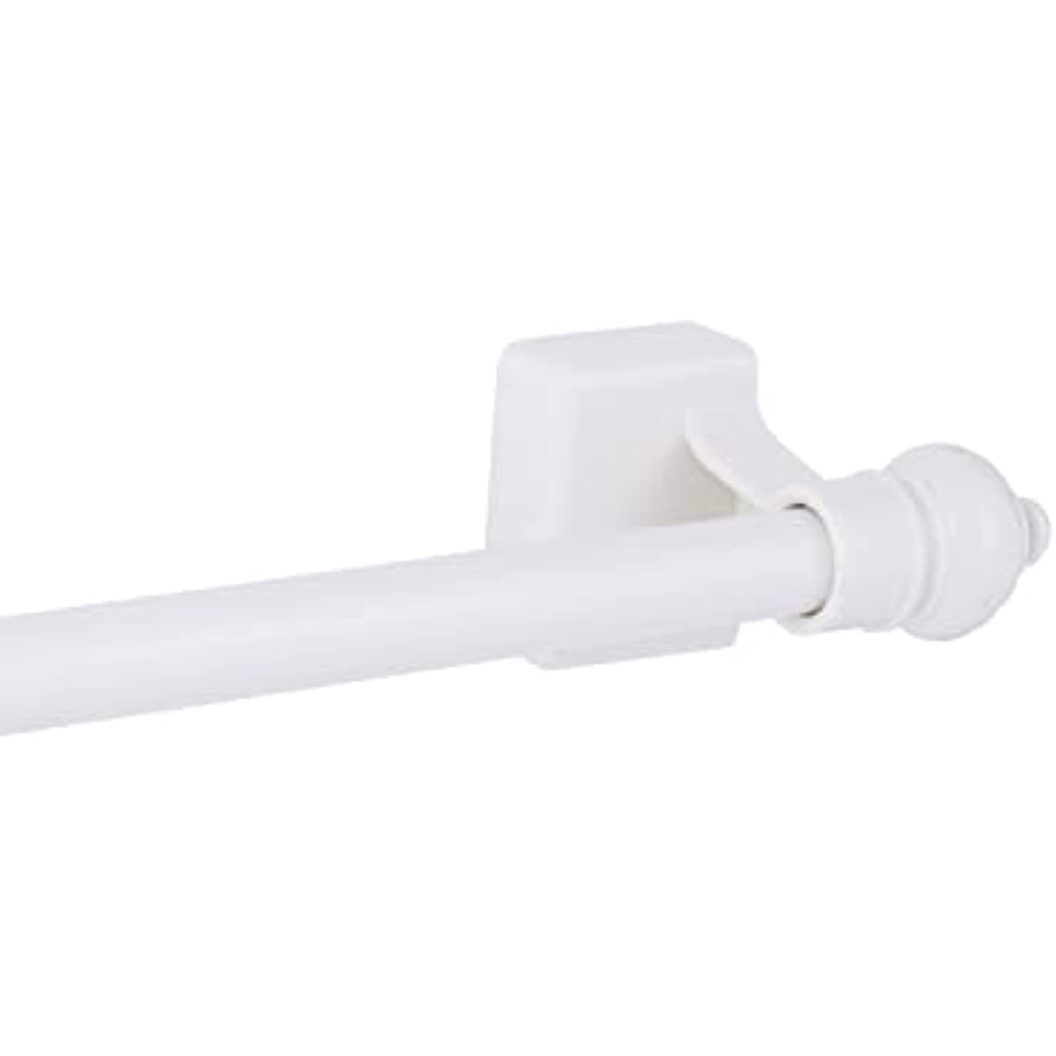 Kenney 7/16″ Multi-Use Adjustable Petite Cafe Magnetic Rod, 16-28″, White