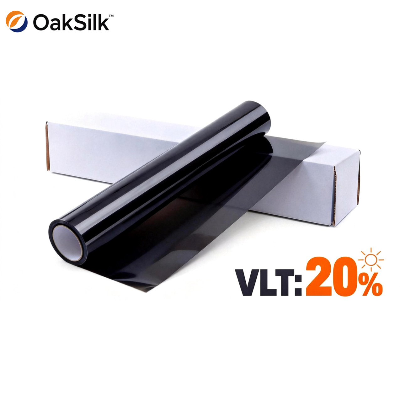 2-Ply 20″x100′ FT Window Tint Film Roll Choose Shade 5% 15% 20% 35% VLT OakSilk