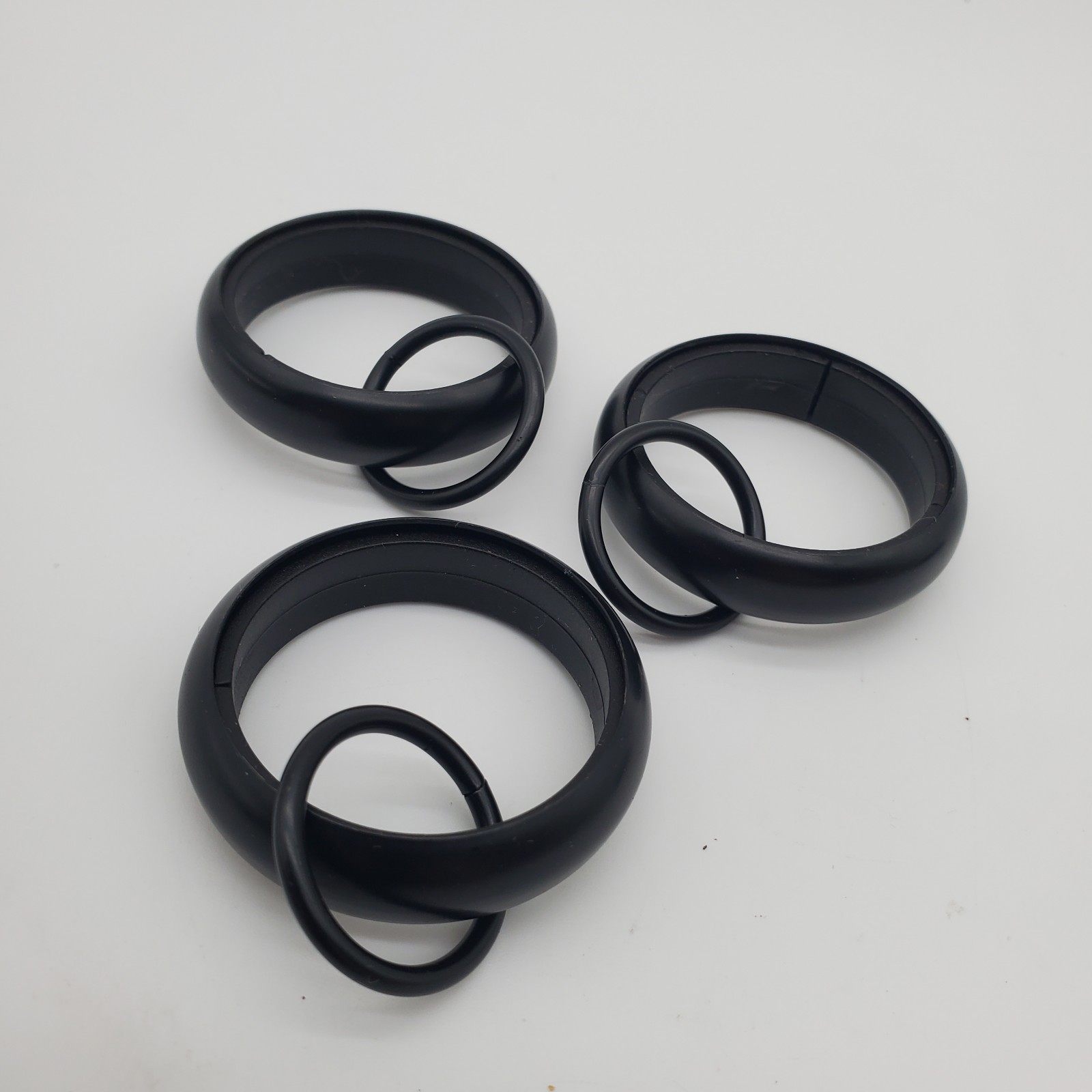 Quiet-Glide Curtain Round Rings Small .75 Antique Bronze Set/6