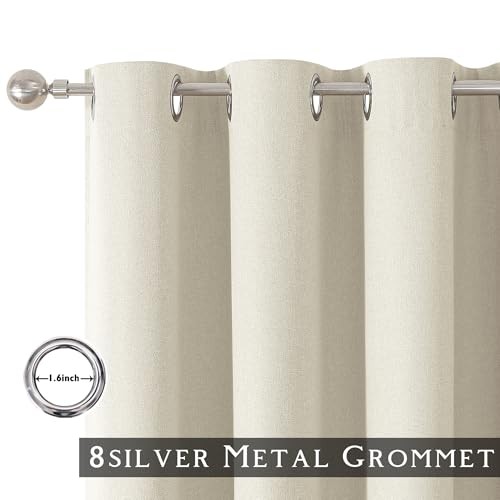 ChrisDown Blackout Curtains 45″ Long 2 52″W x 45″L (Pack of 2) – Birch