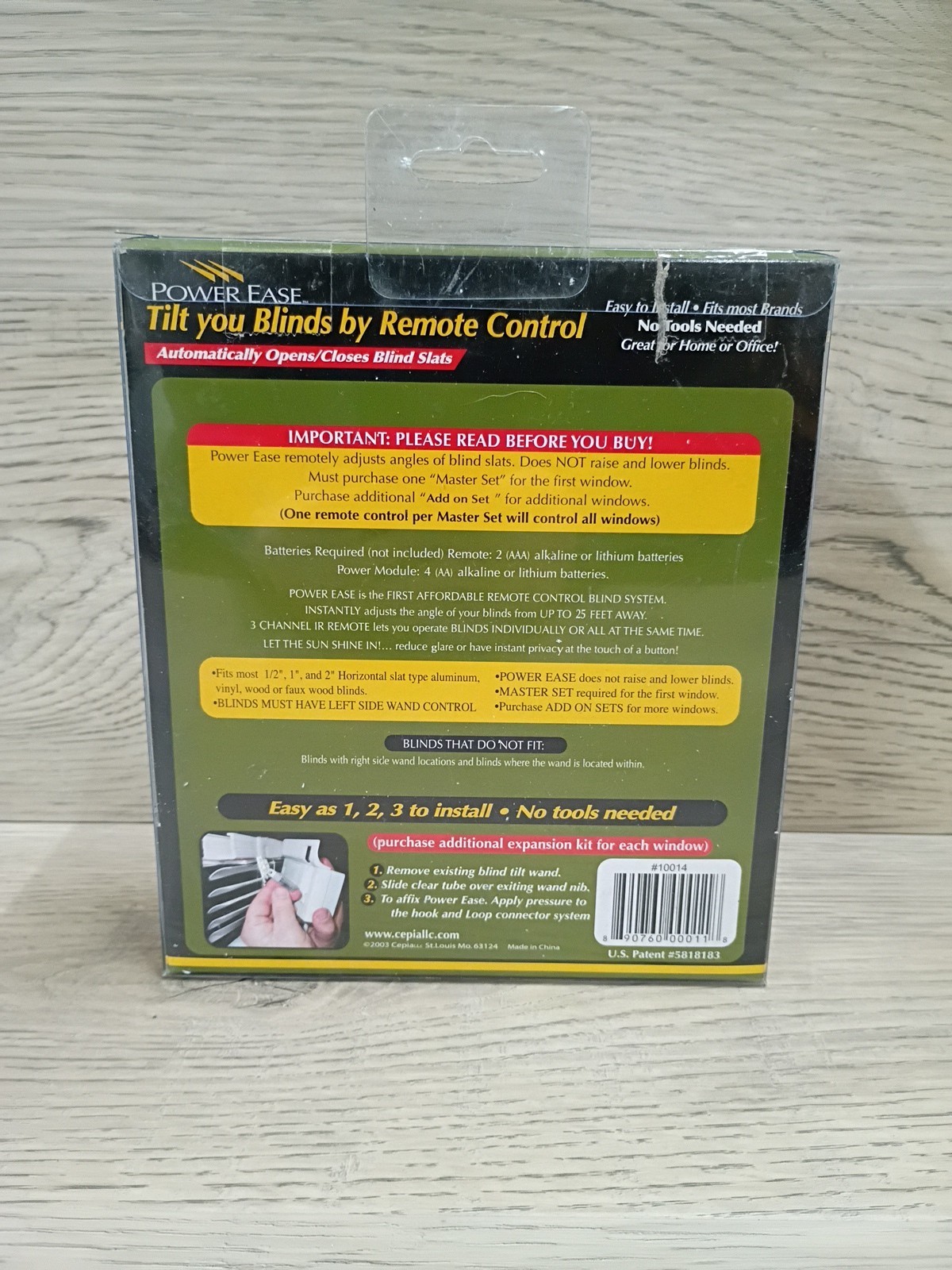 Power Ease Open Close Blinds Add On Set Unit (No Remote) – NEW SEALED