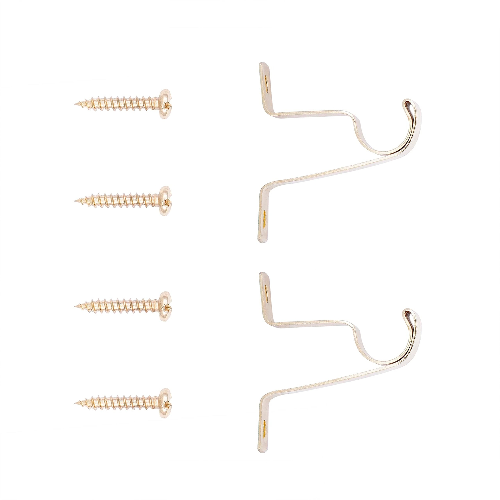 1628 In. Adjustable Petite Caf Curtain Rod 2pack 7/16 In. Diameter White