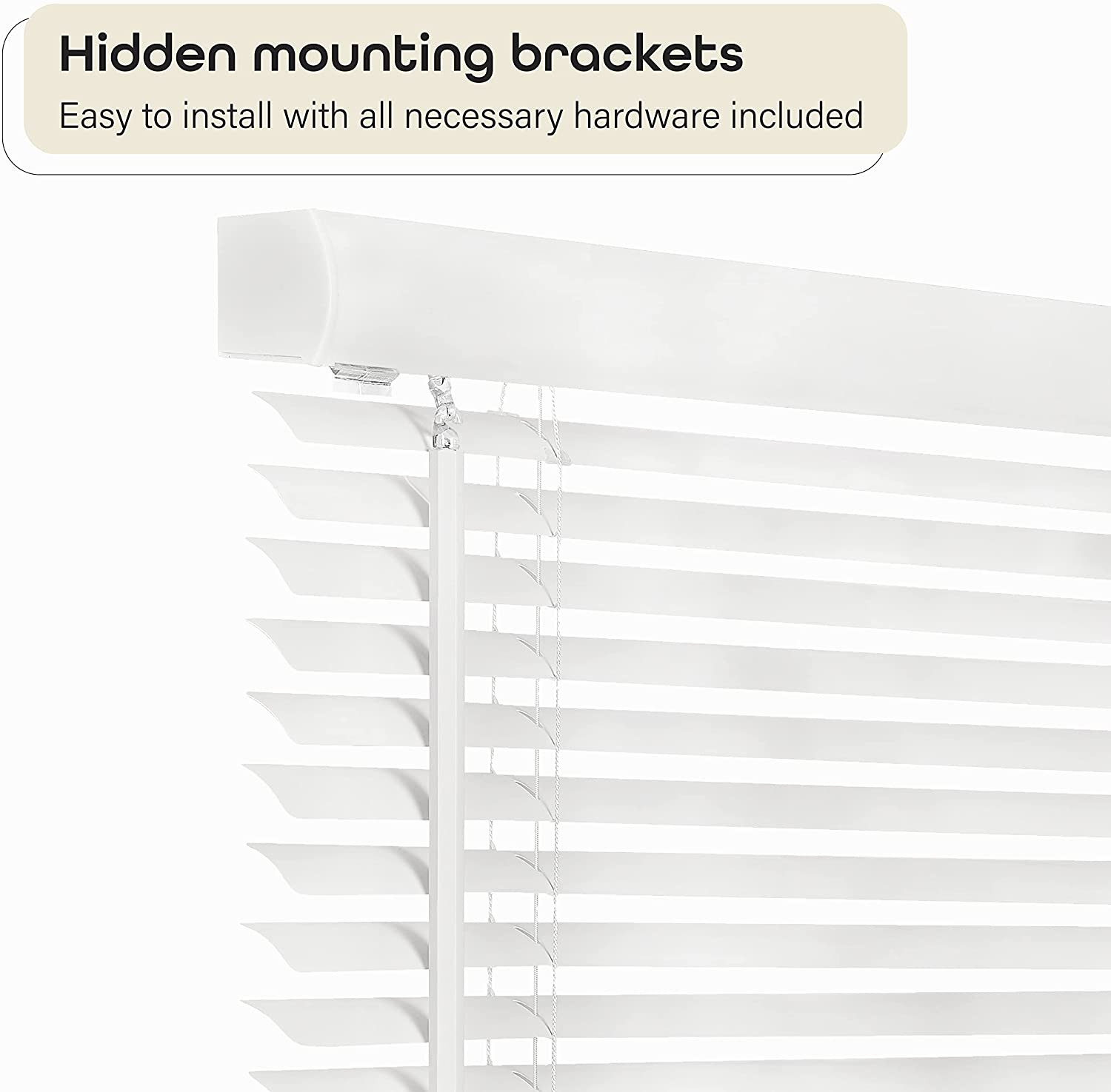 Cordless Light Filtering Mini Blind – 27 Inch Width, 72 Inch Length, 1″ Slat Siz