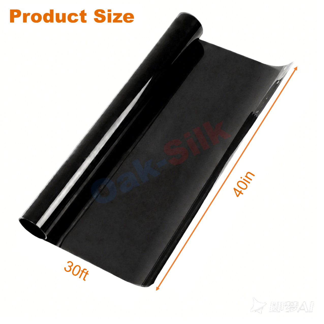 40″x30FT Nano Ceramic Window Tint 2mil 2PLY IRR 95% 5% 15% 35% VLT OakSilk™