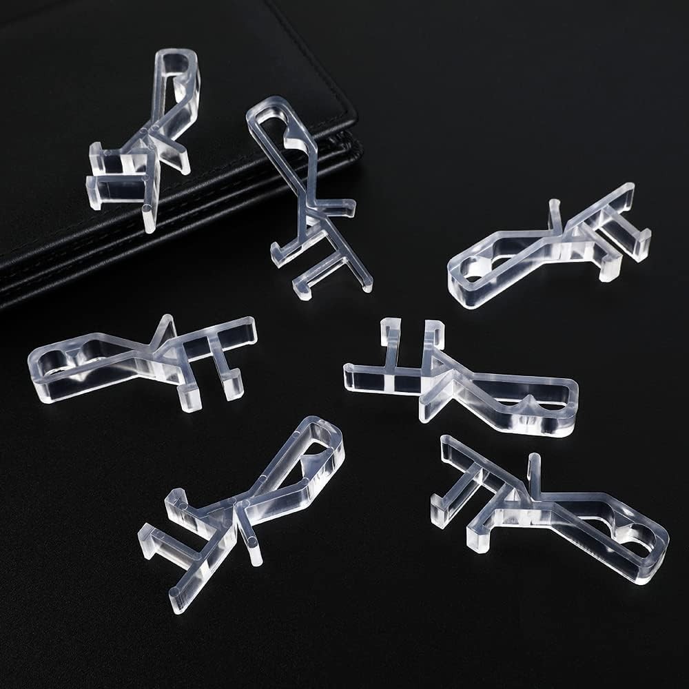 Waterproof 1-7/8” Hidden Valance Clips – Set of 12 for Elegant Indoor Spaces