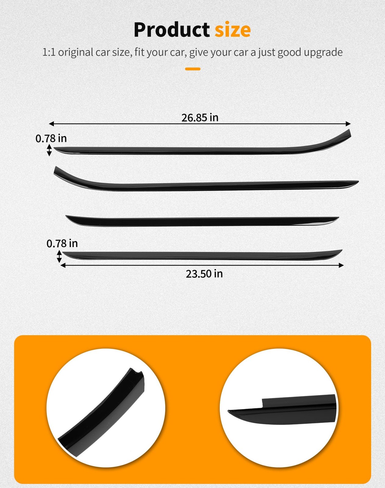 Hoolcar Window Seal Strip Compatible Jeep Wrangler Jlu 2018-2025 4 Doors