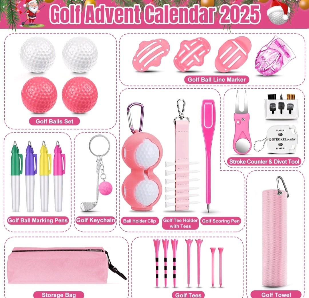 Golf Advent Calendar 2025 for Women Teen Girls, Funny White Elephant Gifts wi…