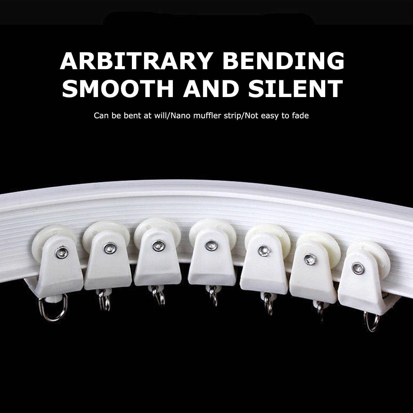Ceiling Curtain Track Window Rod Pole Rail System Flexible Rail Track Mount