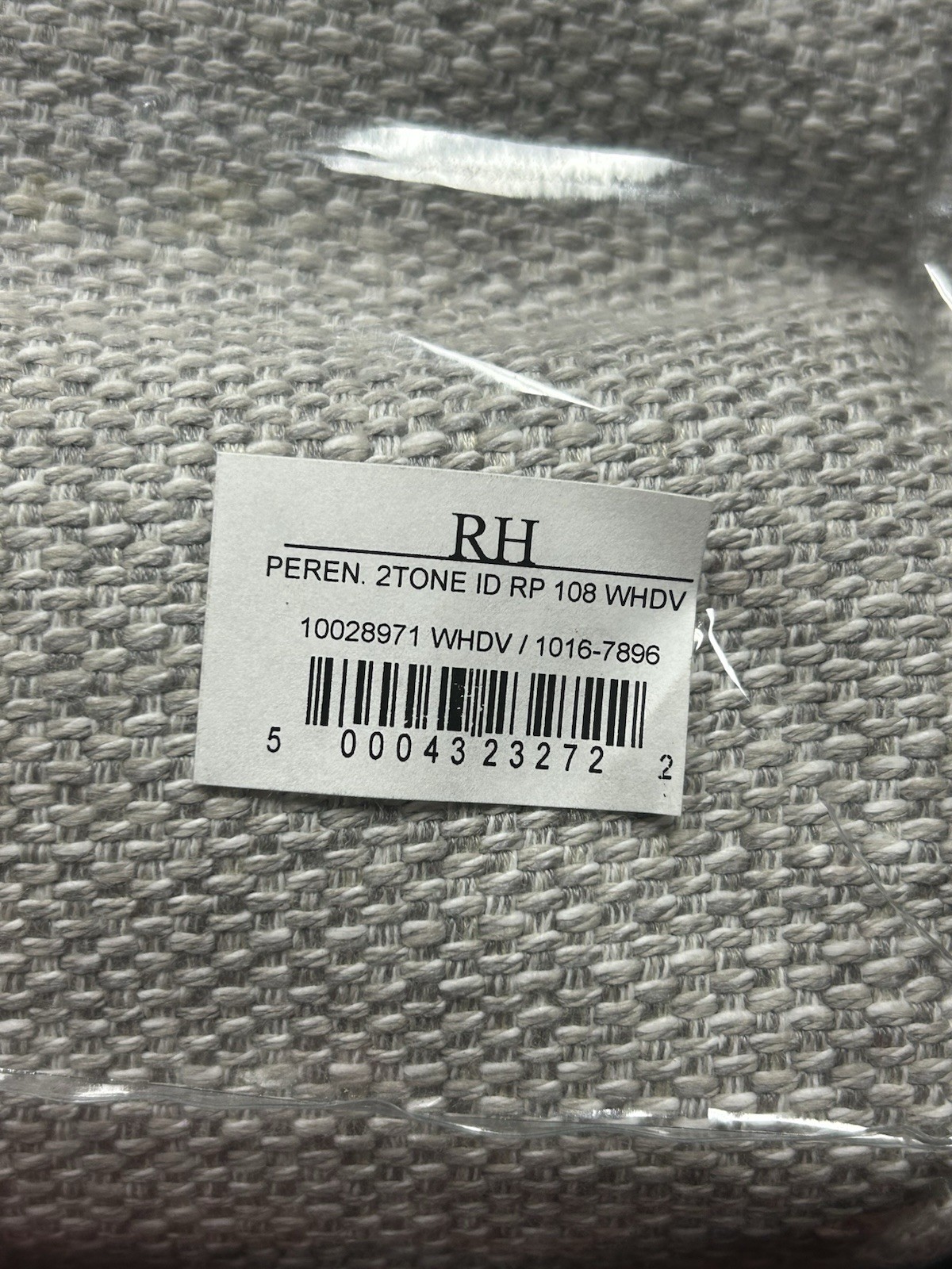 Restoration Hardware Perennials Perf Textured Two Tone Curtain Dove Grey 108×50