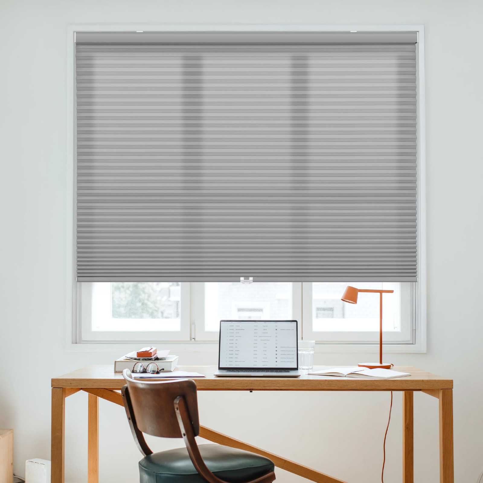 Dez Furnishings Cordless 1.5 Light Filtering Cellular Shade 46.5 W X 64 H