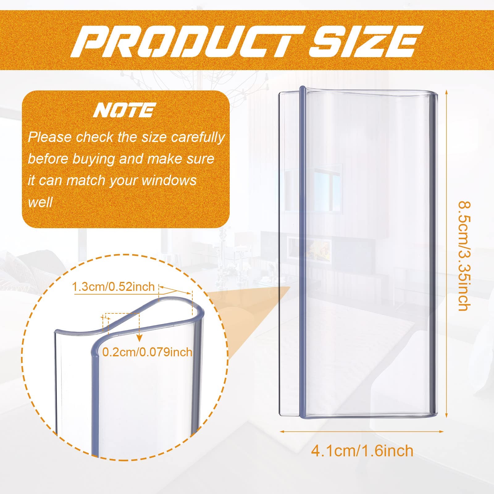 Chunful Shade for Roller Pull Down Shades Handle One Size, Clear