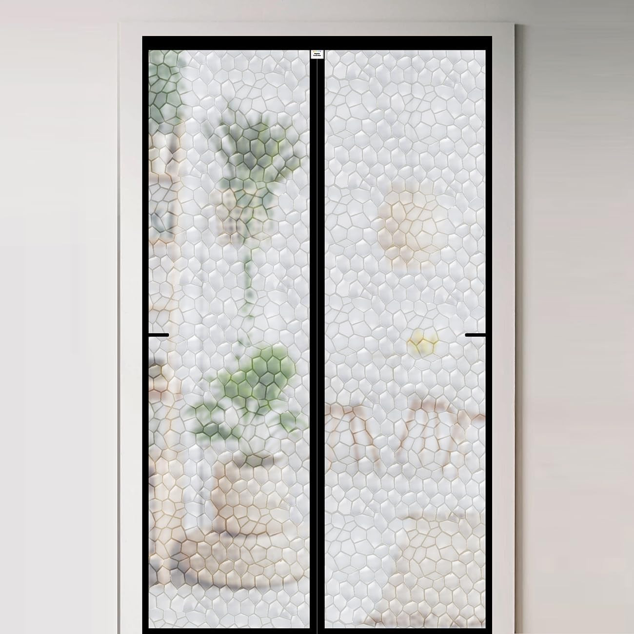 Magnetic Thermal Insulated Door Curtain 38 X 82 Inch, Transparent Door