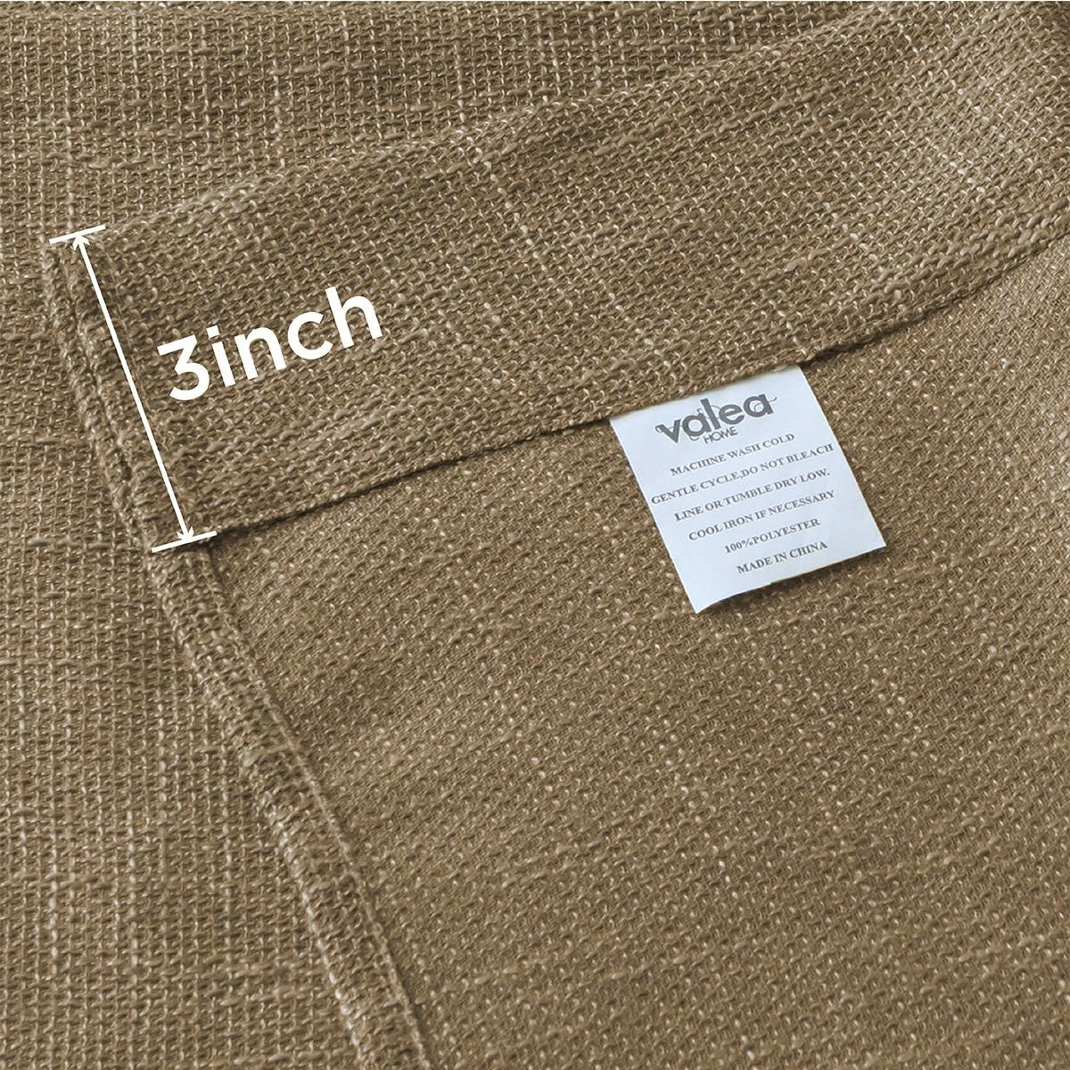 Burlap Tier Curtains for Kitchen Rustic Tan Rod Pocket Curtains for Short Window